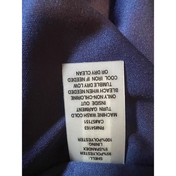 Ellen Tracy Dress 14 Colorful Butterfly Stretch Career Church Washable NEW - Picture 11 of 11